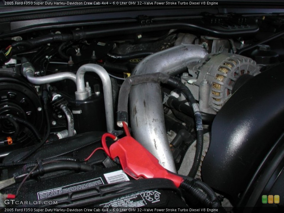 6.0 Liter OHV 32-Valve Power Stroke Turbo Diesel V8 Engine for the 2005 Ford F350 Super Duty #58168426