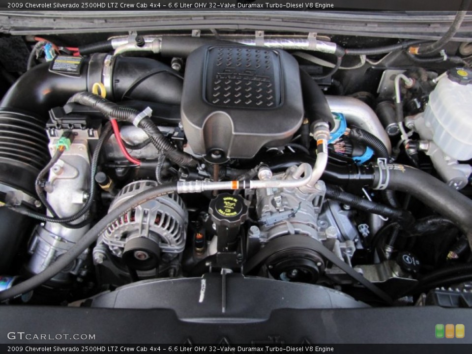 6.6 Liter OHV 32-Valve Duramax Turbo-Diesel V8 Engine for the 2009 Chevrolet Silverado 2500HD #58173300