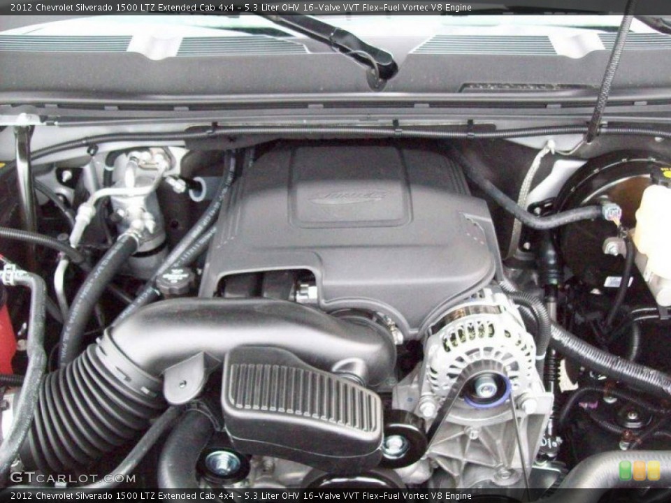 5.3 Liter OHV 16-Valve VVT Flex-Fuel Vortec V8 Engine for the 2012 Chevrolet Silverado 1500 #58176116
