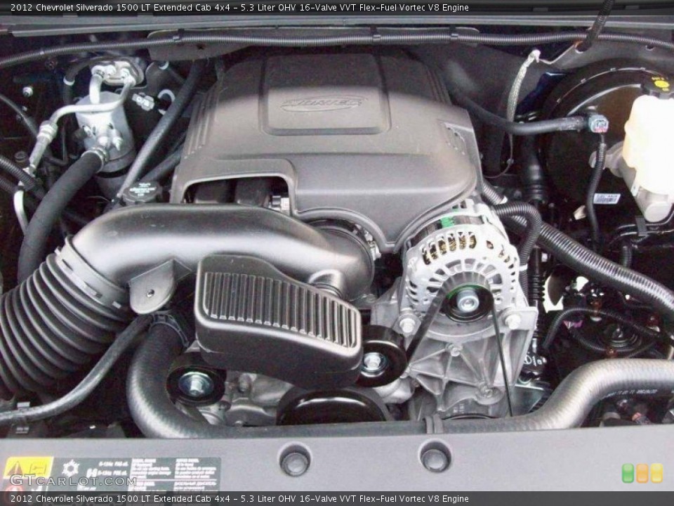 5.3 Liter OHV 16-Valve VVT Flex-Fuel Vortec V8 Engine for the 2012 Chevrolet Silverado 1500 #58176938
