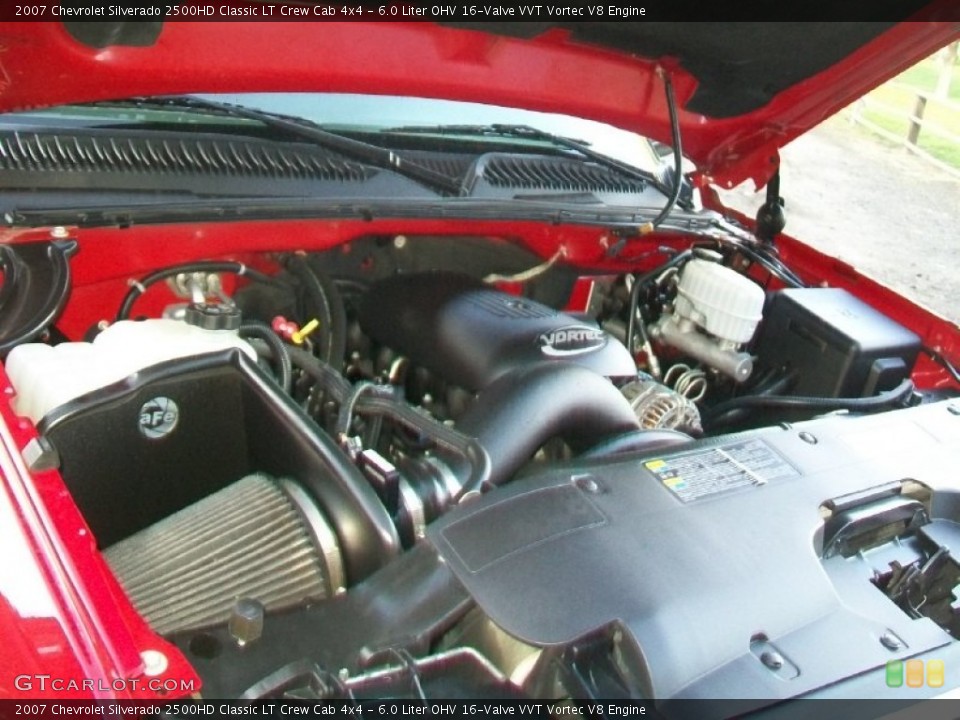 6.0 Liter OHV 16-Valve VVT Vortec V8 2007 Chevrolet Silverado 2500HD Engine