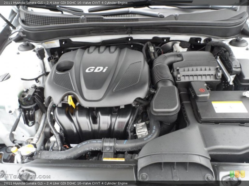 2.4 Liter GDI DOHC 16-Valve CVVT 4 Cylinder Engine for the 2011 Hyundai Sonata #58210778