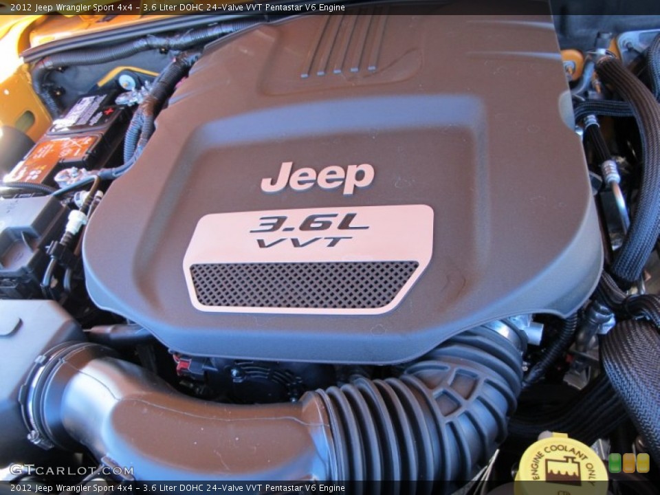 3.6 Liter DOHC 24-Valve VVT Pentastar V6 Engine for the 2012 Jeep Wrangler #58220100