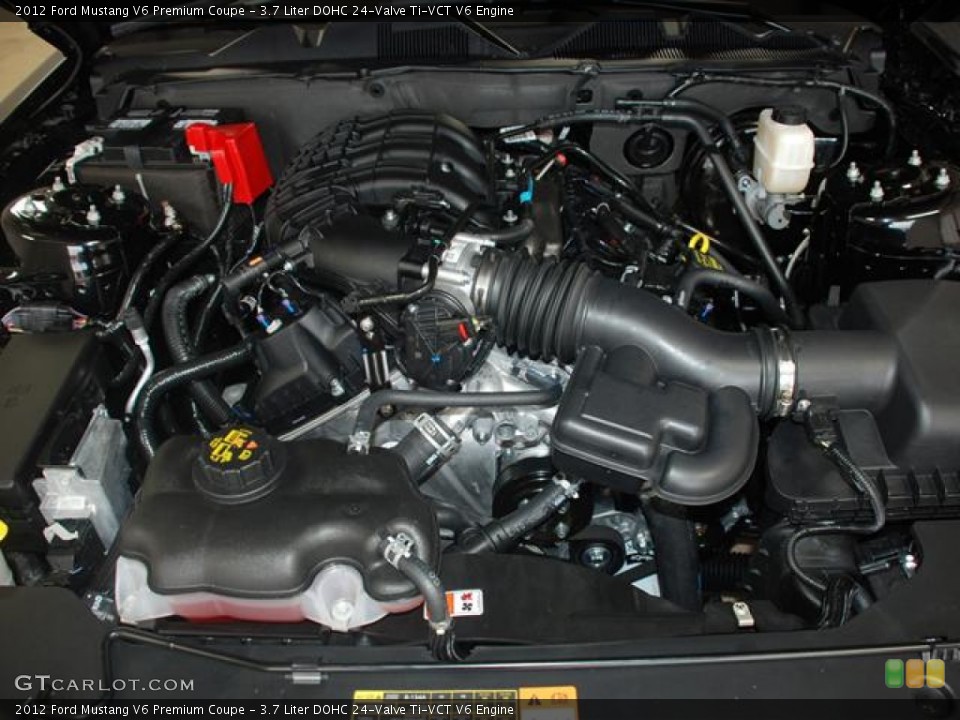 3.7 Liter DOHC 24-Valve Ti-VCT V6 Engine for the 2012 Ford Mustang #58266322