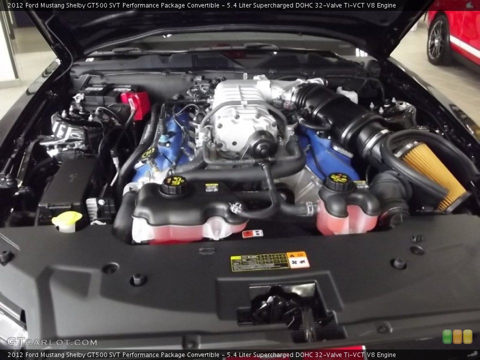 5.4 Liter Supercharged DOHC 32-Valve Ti-VCT V8 Engine for the 2012 Ford Mustang #58266903