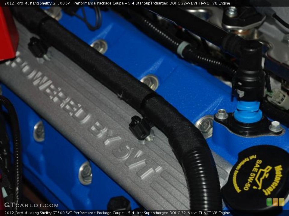 5.4 Liter Supercharged DOHC 32-Valve Ti-VCT V8 Engine for the 2012 Ford Mustang #58267195
