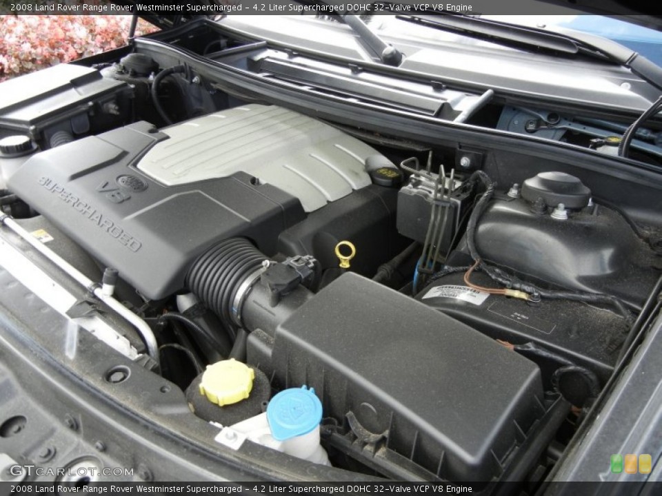 4.2 Liter Supercharged DOHC 32-Valve VCP V8 Engine for the 2008 Land Rover Range Rover #58267555