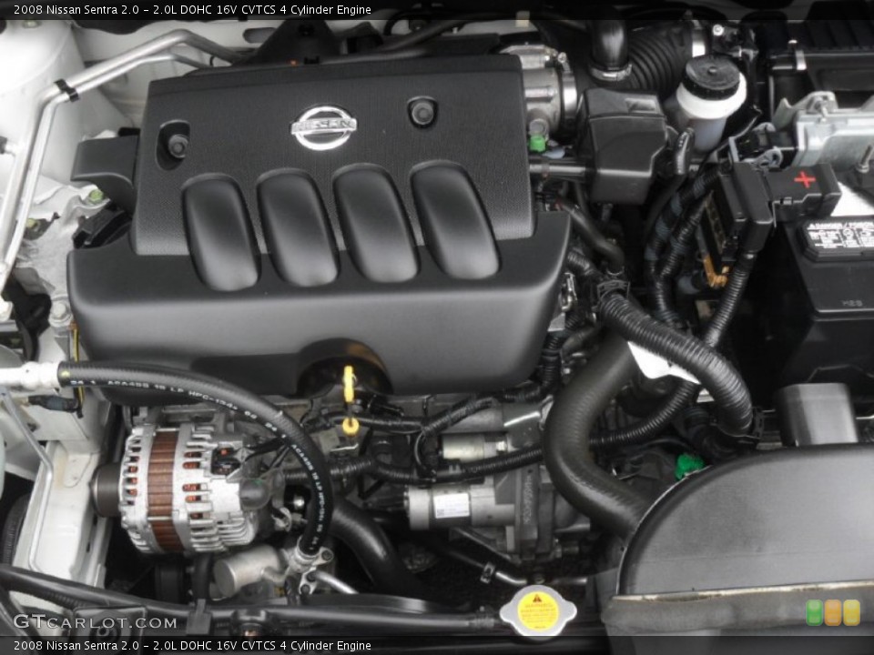 2.0L DOHC 16V CVTCS 4 Cylinder 2008 Nissan Sentra Engine