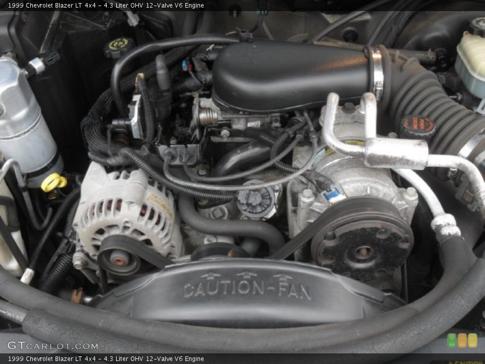 4.3 Liter OHV 12-Valve V6 Engine for the 1999 Chevrolet Blazer #58280288