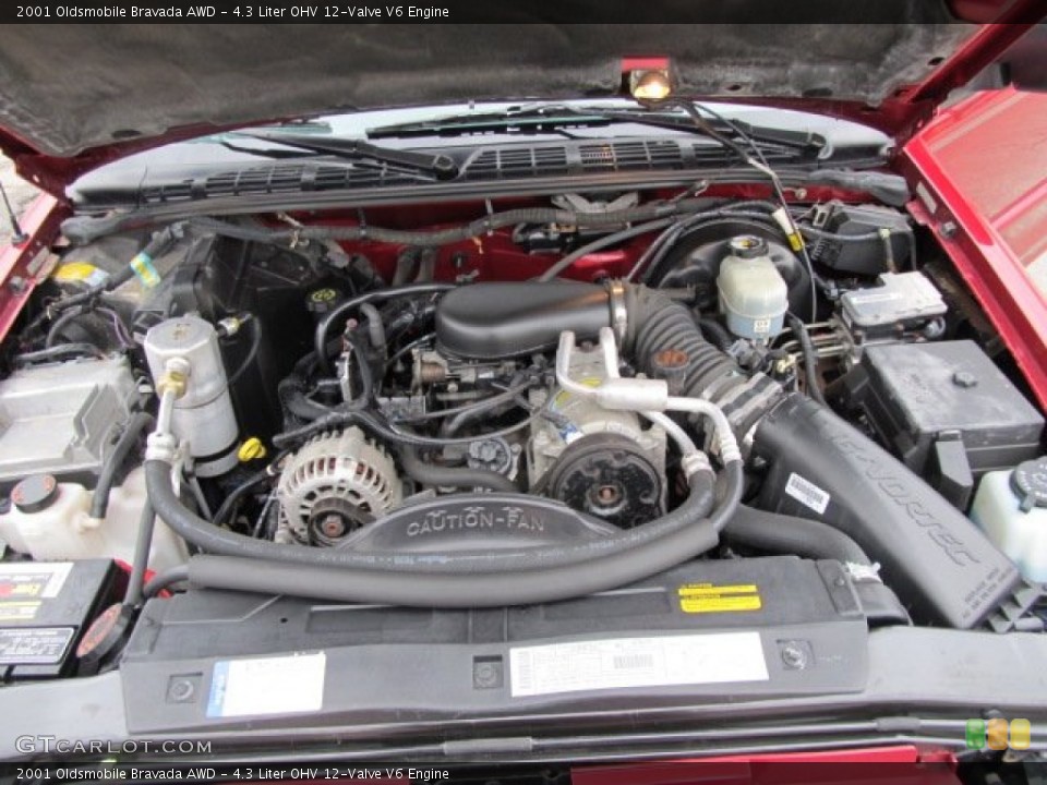 4.3 Liter OHV 12-Valve V6 Engine for the 2001 Oldsmobile Bravada #58296188