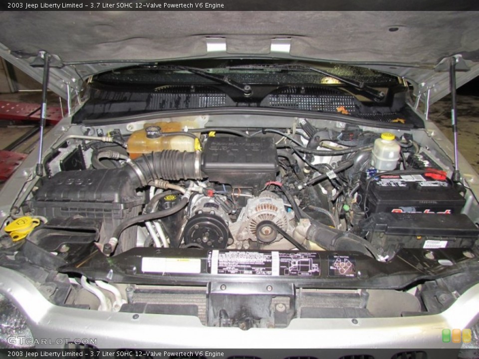 3.7 Liter SOHC 12-Valve Powertech V6 Engine for the 2003 Jeep Liberty #58316571