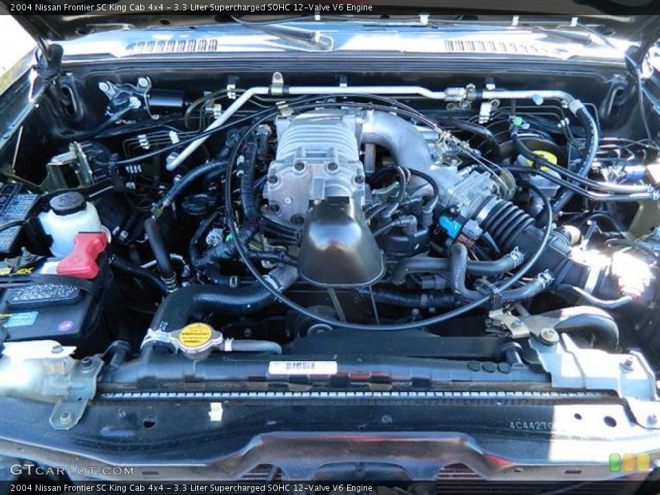 3.3 Liter Supercharged SOHC 12-Valve V6 Engine for the 2004 Nissan Frontier #58322889
