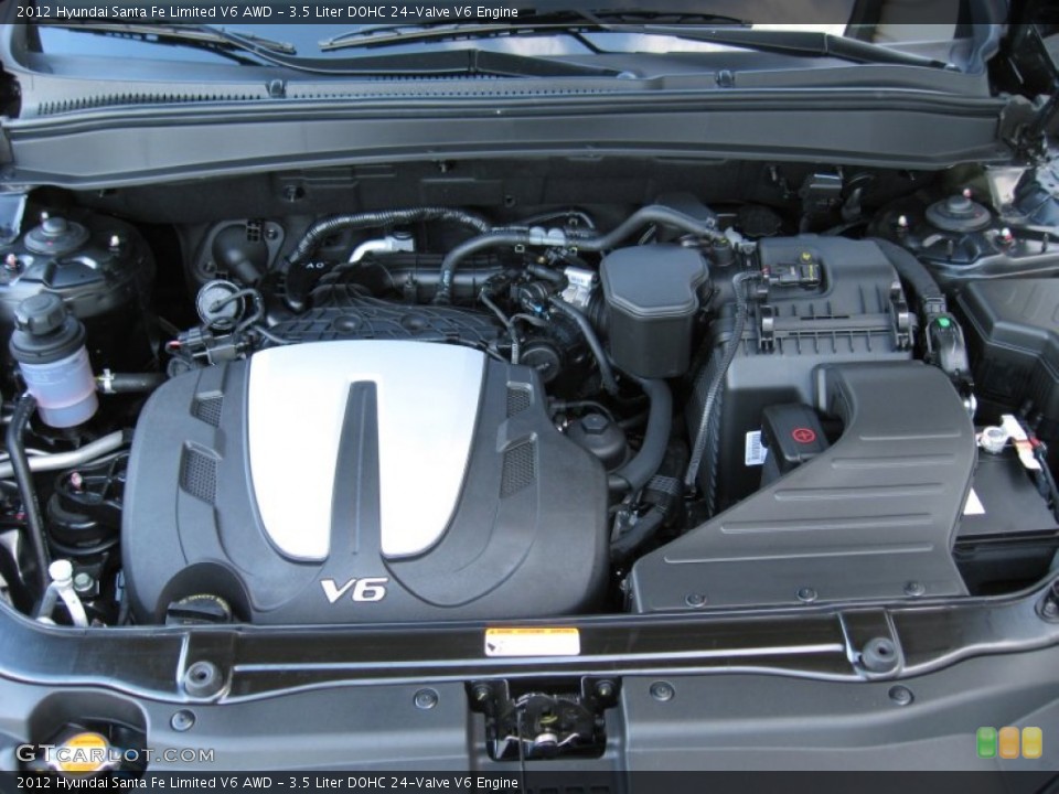 3.5 Liter DOHC 24-Valve V6 Engine for the 2012 Hyundai Santa Fe #58325022