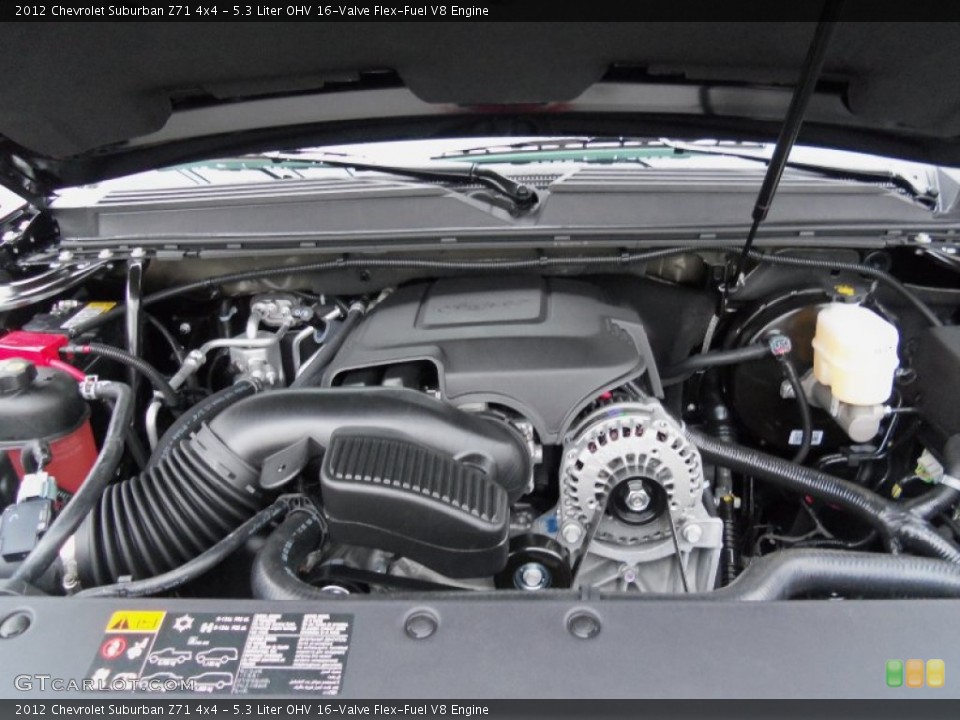 5.3 Liter OHV 16-Valve Flex-Fuel V8 Engine for the 2012 Chevrolet Suburban #58331821