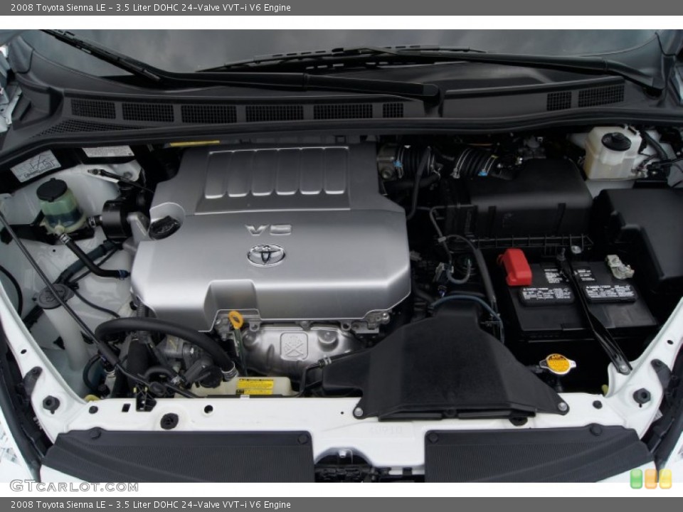 3.5 Liter DOHC 24-Valve VVT-i V6 Engine for the 2008 Toyota Sienna #58358970