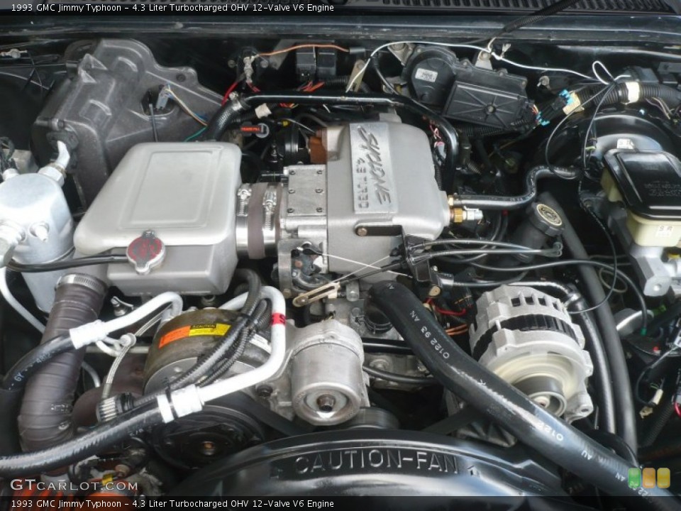 4.3 Liter Turbocharged OHV 12-Valve V6 Engine for the 1993 GMC Jimmy #58362675