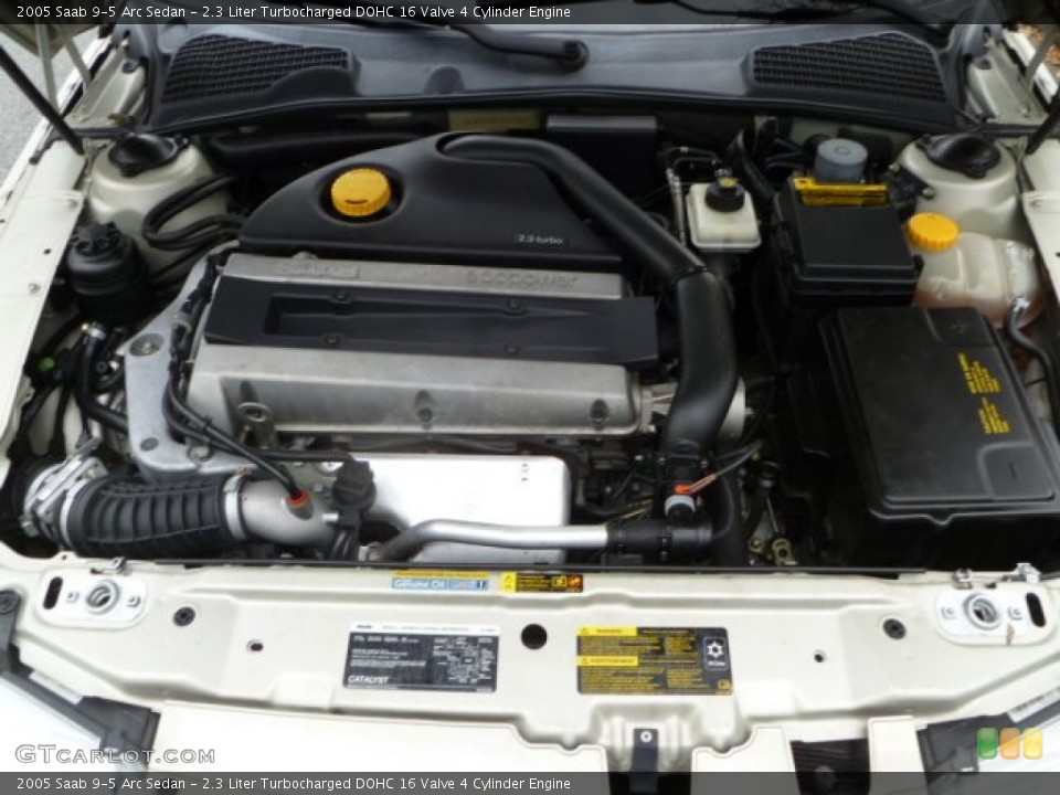 2.3 Liter Turbocharged DOHC 16 Valve 4 Cylinder Engine for the 2005 Saab 9-5 #58363849