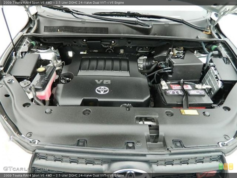 3.5 Liter DOHC 24-Valve Dual VVT-i V6 Engine for the 2009 Toyota RAV4 #58367949