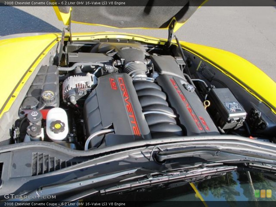 6.2 Liter OHV 16-Valve LS3 V8 Engine for the 2008 Chevrolet Corvette #58368893