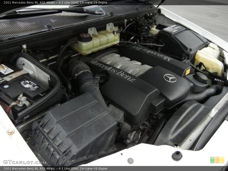 4.3 Liter SOHC 24-Valve V8 2001 Mercedes-Benz ML Engine