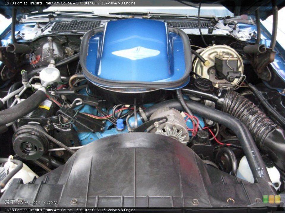 6.6 Liter OHV 16-Valve V8 Engine for the 1978 Pontiac Firebird #58382127