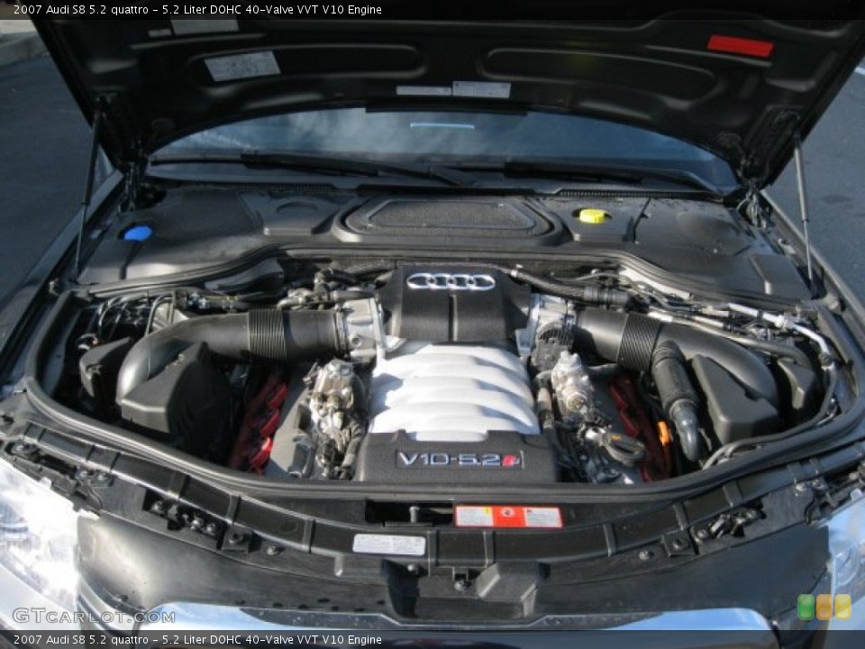 5.2 Liter DOHC 40-Valve VVT V10 Engine for the 2007 Audi S8 #58386251
