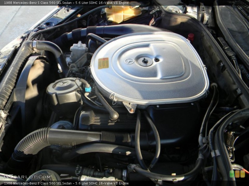 5.6 Liter SOHC 16-Valve V8 1988 Mercedes-Benz S Class Engine