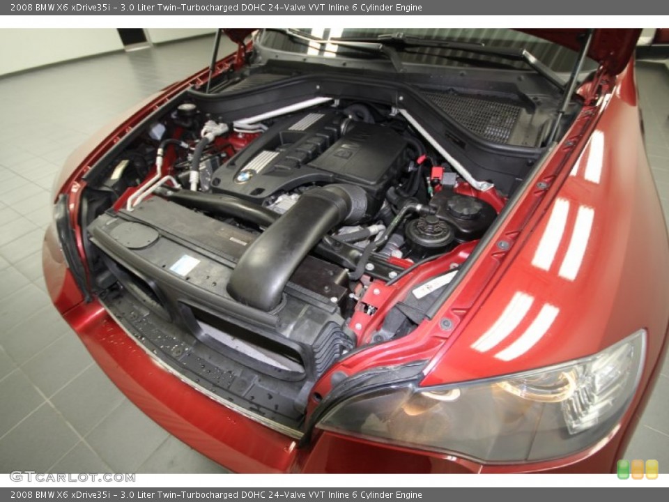 3.0 Liter Twin-Turbocharged DOHC 24-Valve VVT Inline 6 Cylinder Engine for the 2008 BMW X6 #58415013