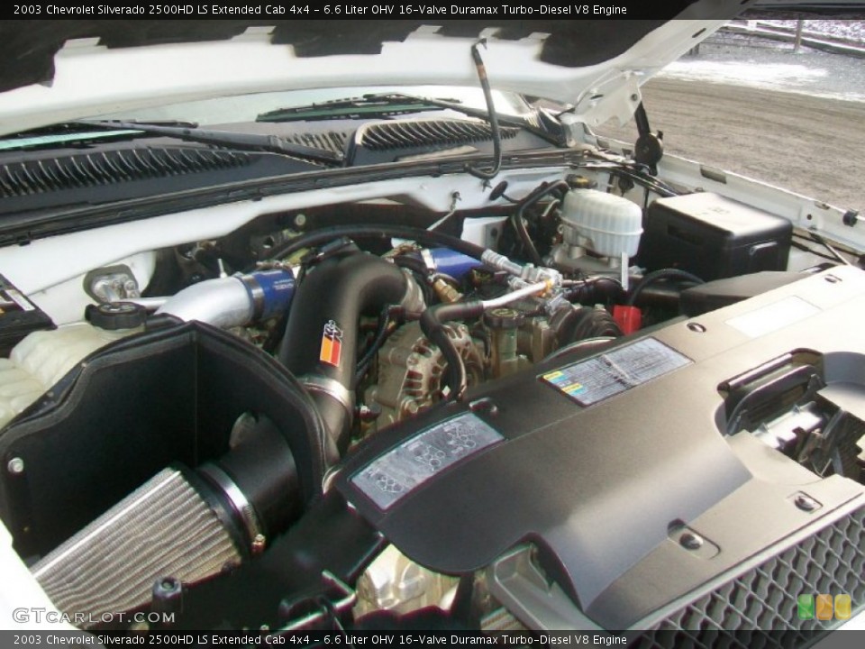 6.6 Liter OHV 16-Valve Duramax Turbo-Diesel V8 Engine for the 2003 Chevrolet Silverado 2500HD #58463547