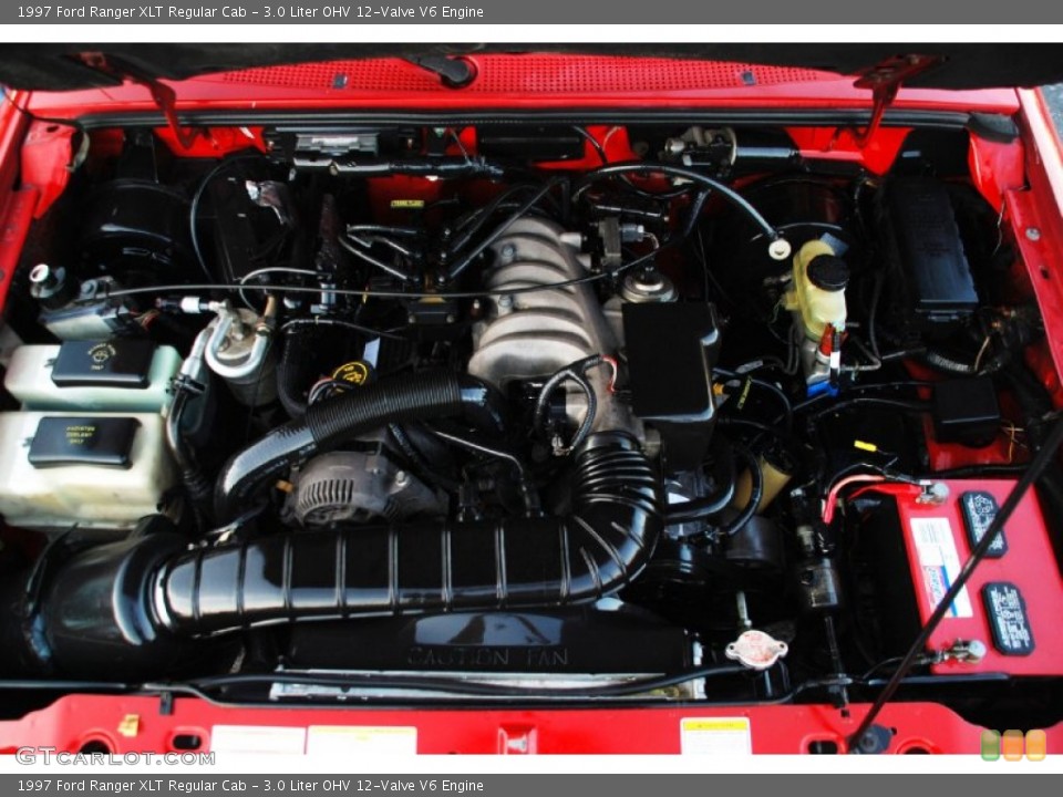 3.0 Liter OHV 12-Valve V6 1997 Ford Ranger Engine