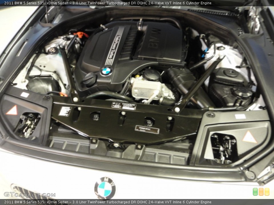 3.0 Liter TwinPower Turbocharged DFI DOHC 24-Valve VVT Inline 6 Cylinder Engine for the 2011 BMW 5 Series #58470741