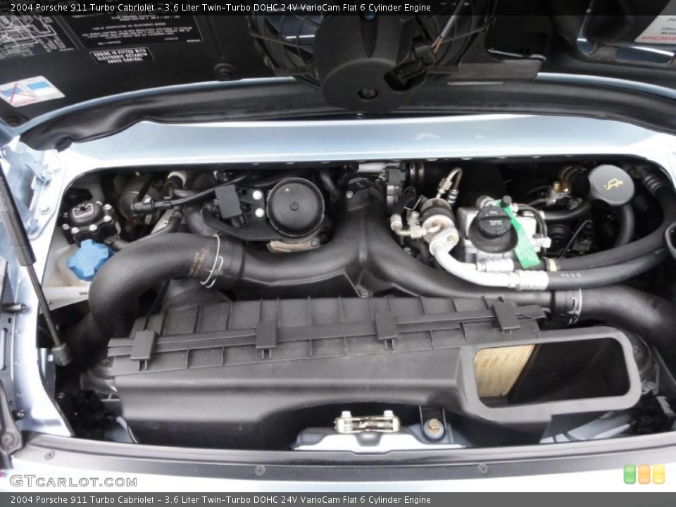 3.6 Liter Twin-Turbo DOHC 24V VarioCam Flat 6 Cylinder Engine for the 2004 Porsche 911 #58473036