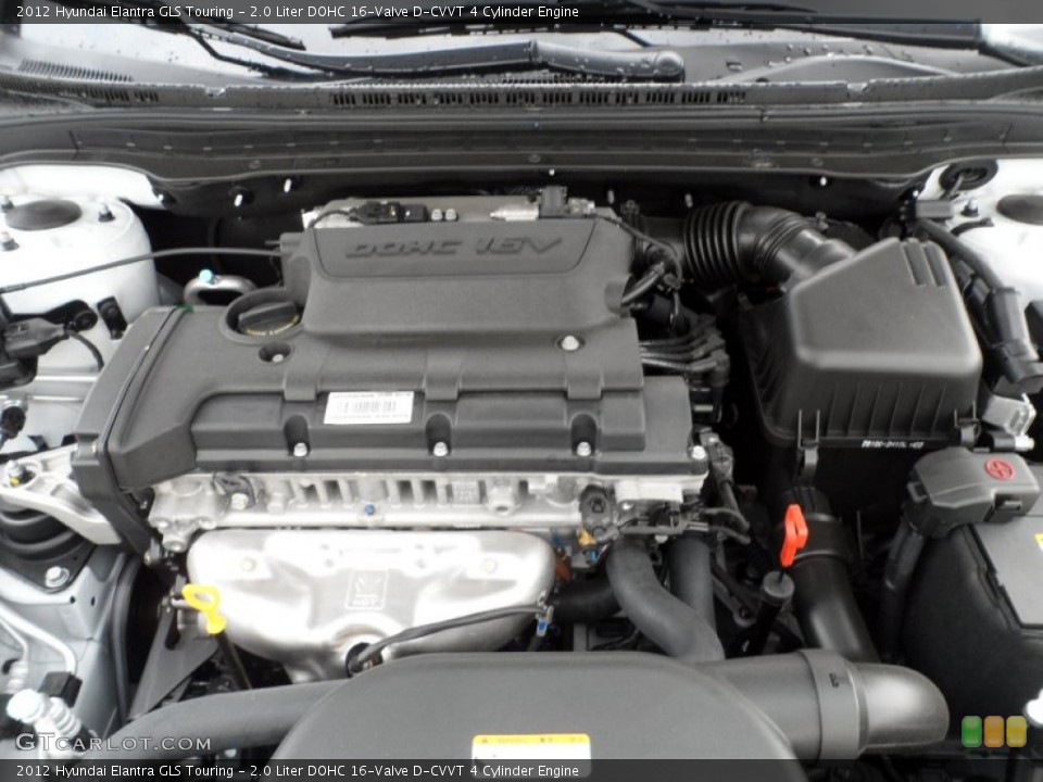 2.0 Liter DOHC 16-Valve D-CVVT 4 Cylinder Engine for the 2012 Hyundai Elantra #58492657