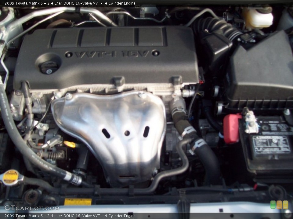 2.4 Liter DOHC 16-Valve VVT-i 4 Cylinder Engine for the 2009 Toyota Matrix #58497352