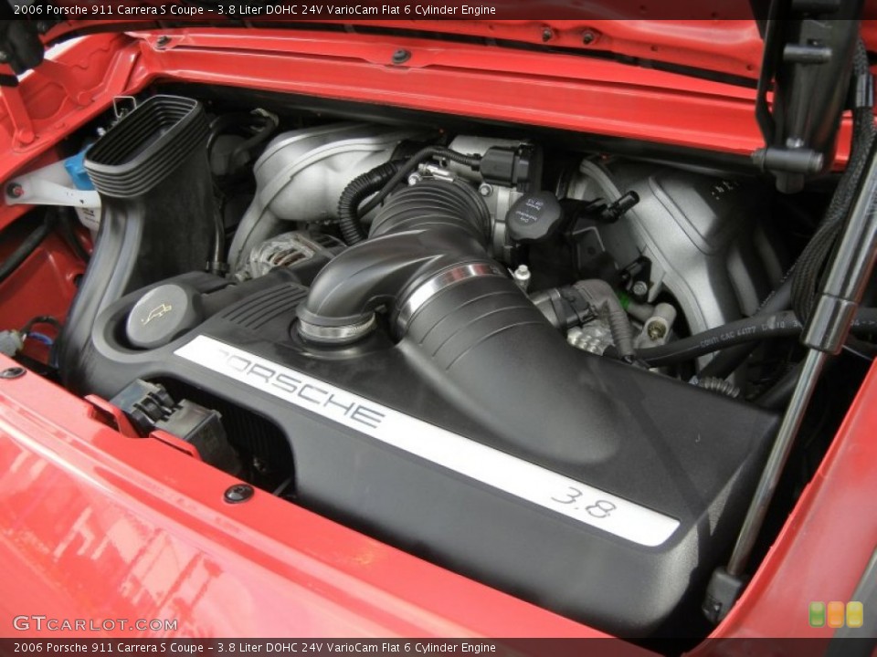 3.8 Liter DOHC 24V VarioCam Flat 6 Cylinder Engine for the 2006 Porsche 911 #58523056
