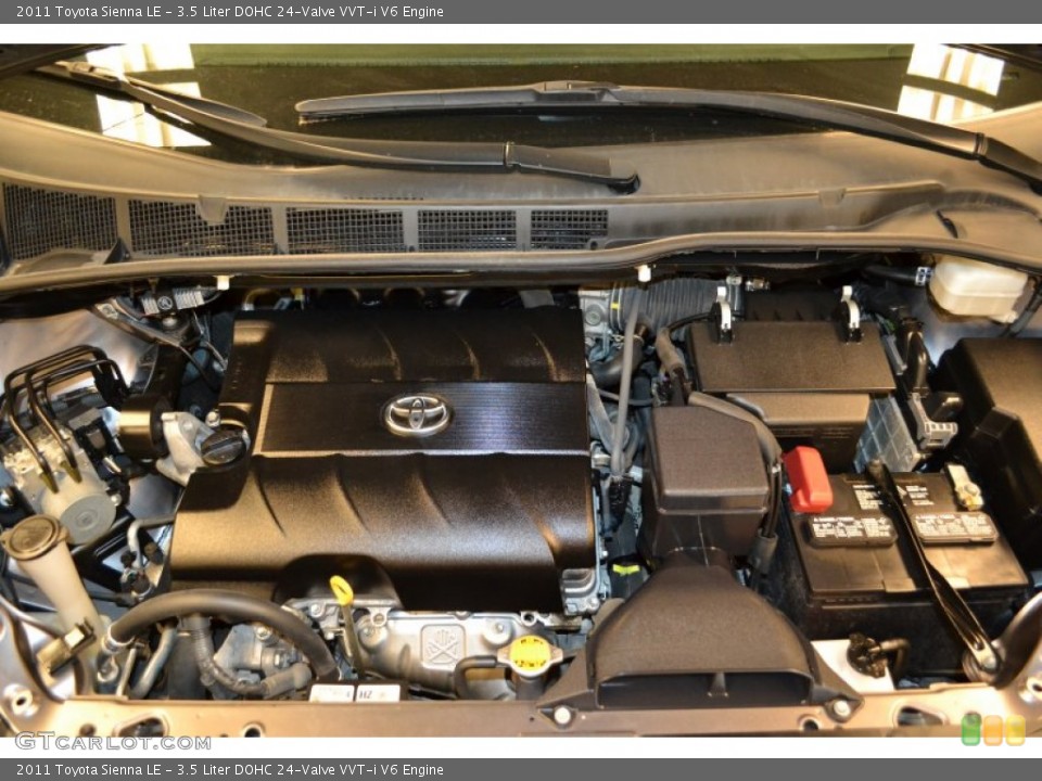 3.5 Liter DOHC 24-Valve VVT-i V6 Engine for the 2011 Toyota Sienna #58526597