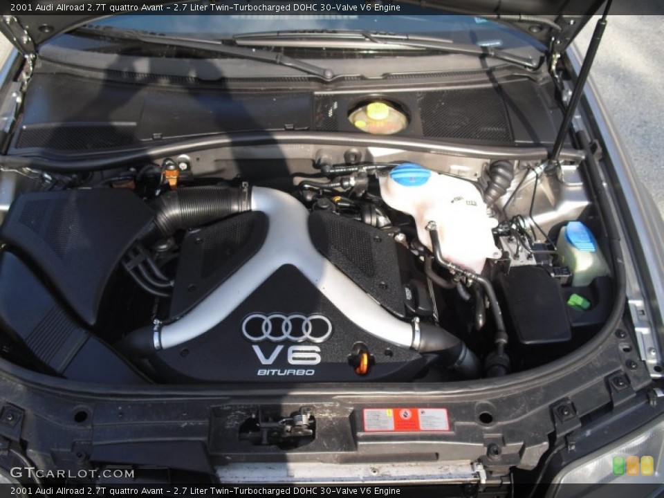 2.7 Liter Twin-Turbocharged DOHC 30-Valve V6 Engine for the 2001 Audi Allroad #58527584