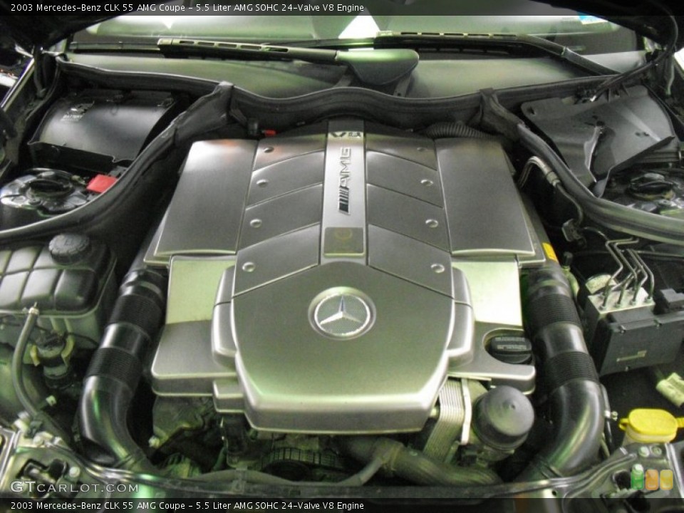 5.5 Liter AMG SOHC 24-Valve V8 2003 Mercedes-Benz CLK Engine