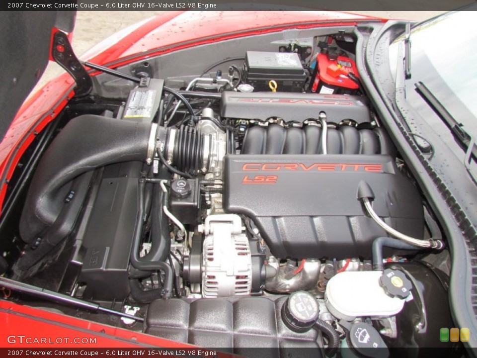 6.0 Liter OHV 16-Valve LS2 V8 Engine for the 2007 Chevrolet Corvette #58549351