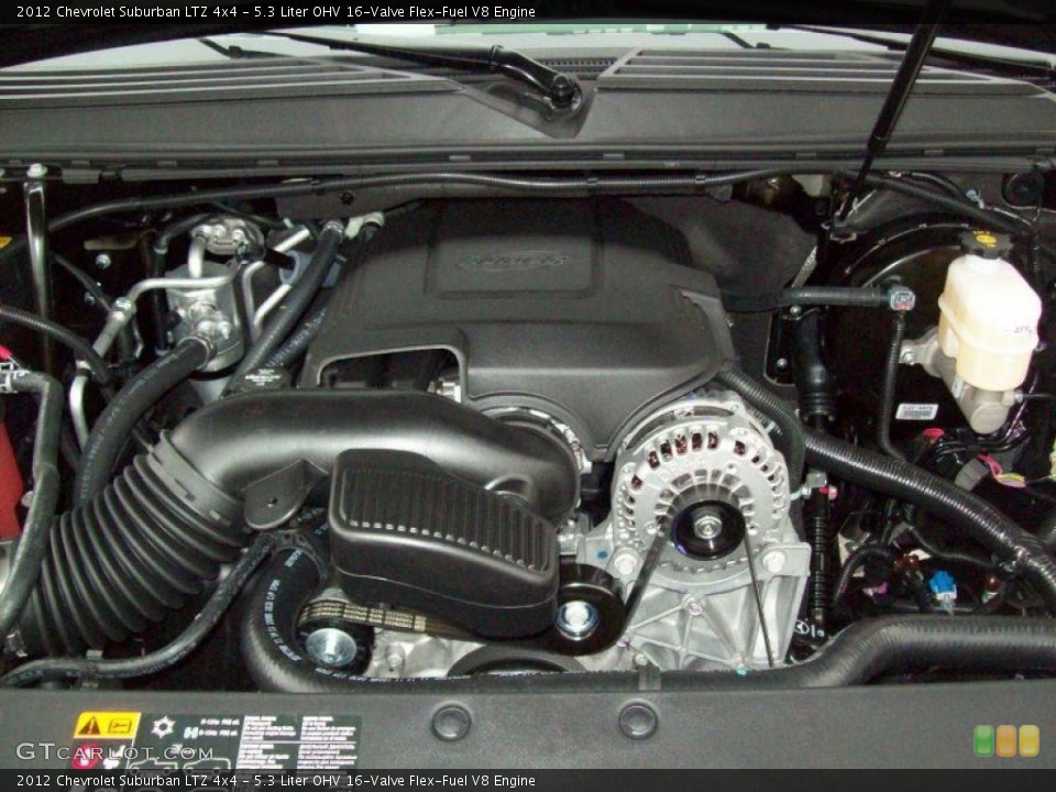 5.3 Liter OHV 16-Valve Flex-Fuel V8 Engine for the 2012 Chevrolet Suburban #58552110