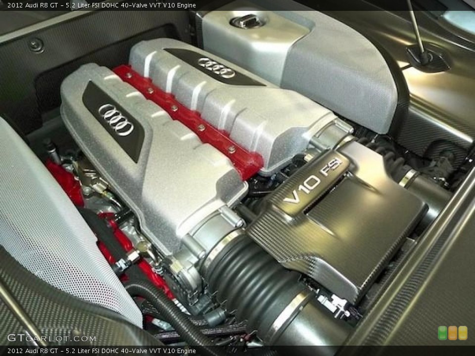 5.2 Liter FSI DOHC 40-Valve VVT V10 Engine for the 2012 Audi R8 #58552500