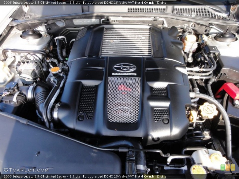2.5 Liter Turbocharged DOHC 16-Valve VVT Flat 4 Cylinder Engine for the 2006 Subaru Legacy #58574508