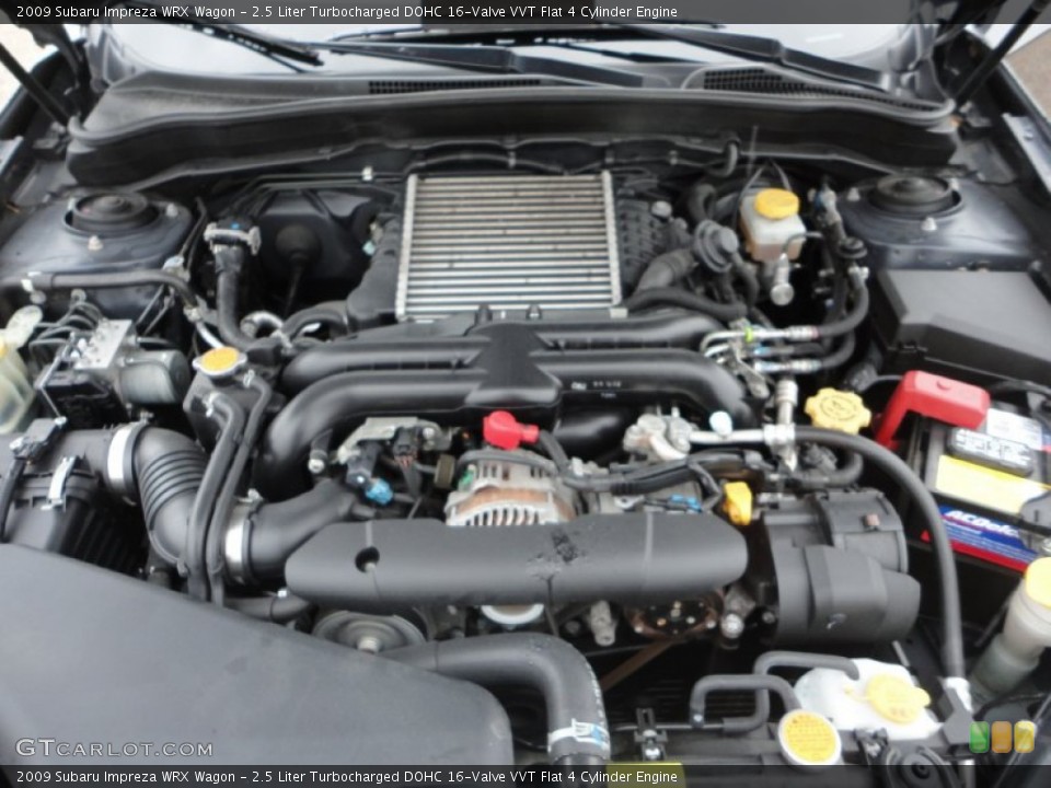 2.5 Liter Turbocharged DOHC 16-Valve VVT Flat 4 Cylinder Engine for the 2009 Subaru Impreza #58588251
