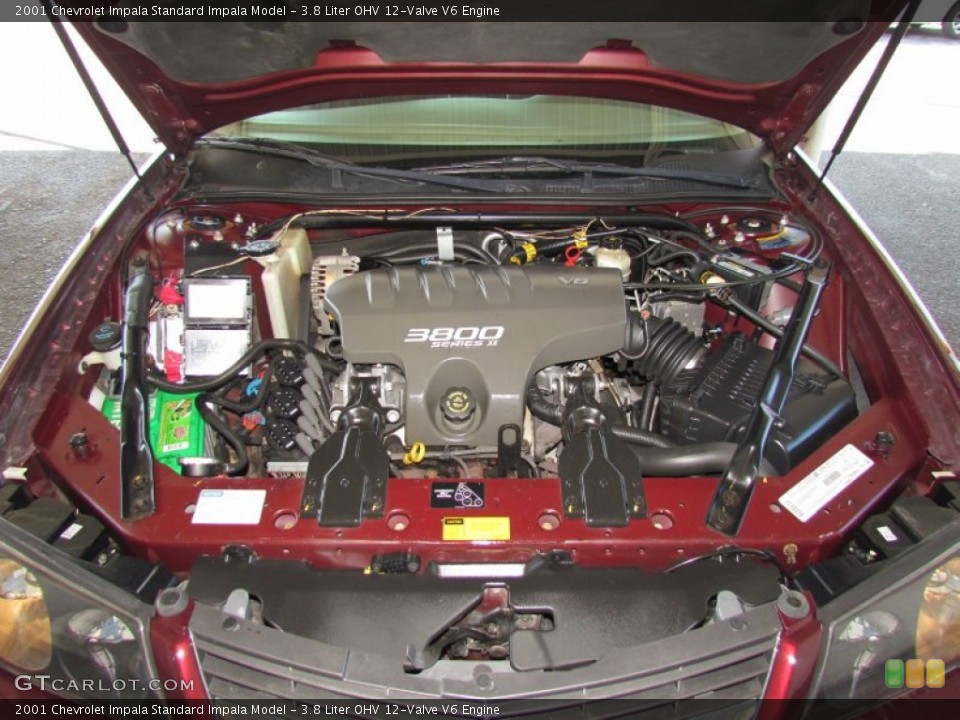 3.8 Liter OHV 12-Valve V6 Engine for the 2001 Chevrolet Impala #58614545