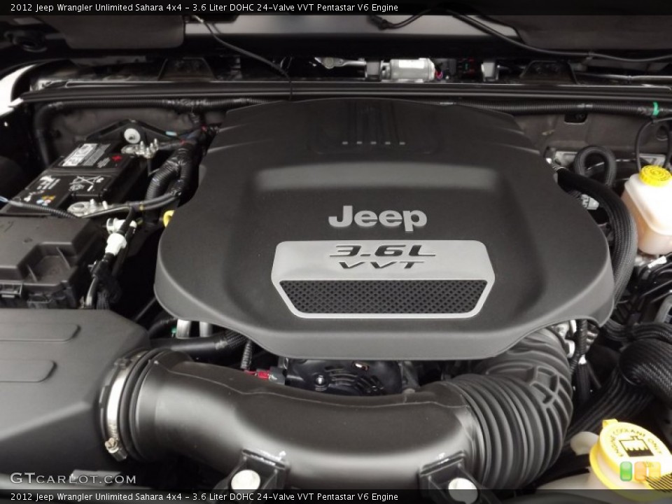 3.6 Liter DOHC 24-Valve VVT Pentastar V6 Engine for the 2012 Jeep Wrangler Unlimited #58627016