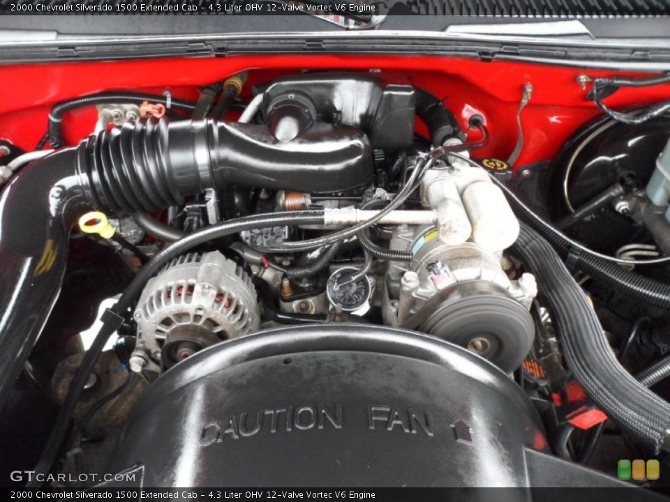 4.3 Liter OHV 12-Valve Vortec V6 Engine for the 2000 Chevrolet Silverado 1500 #58657424