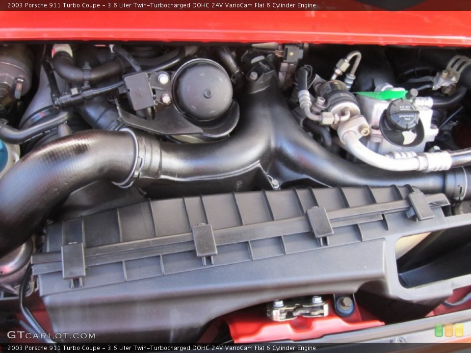 3.6 Liter Twin-Turbocharged DOHC 24V VarioCam Flat 6 Cylinder Engine for the 2003 Porsche 911 #58677017