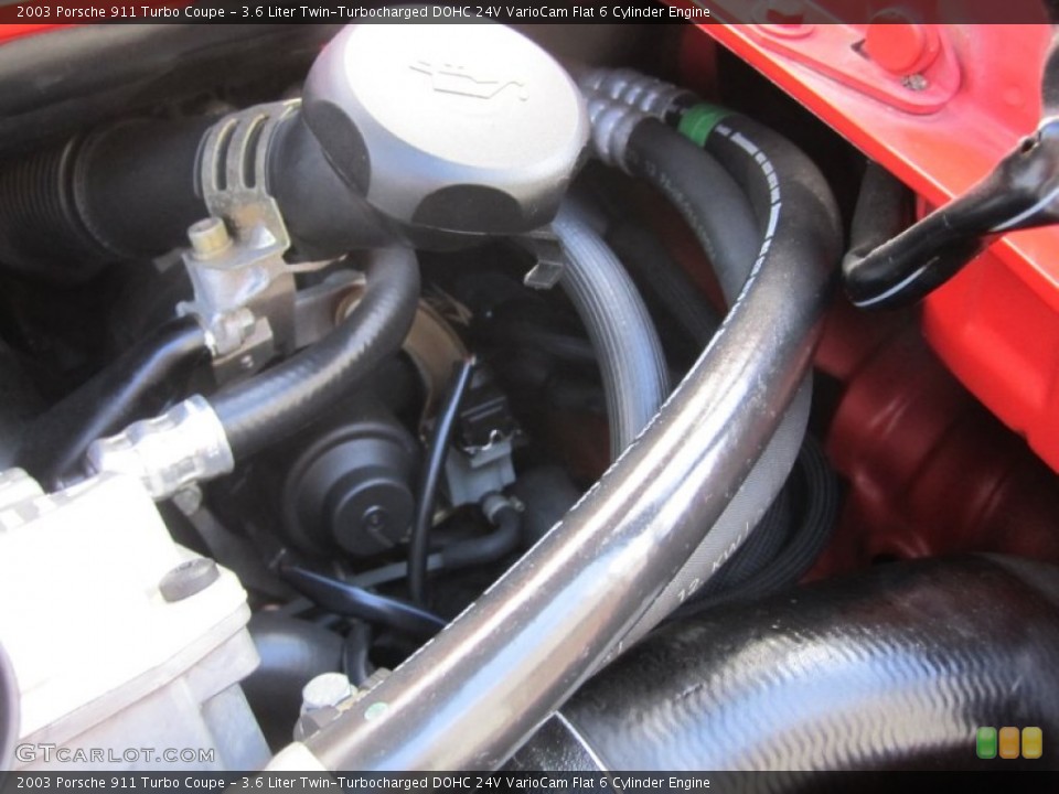 3.6 Liter Twin-Turbocharged DOHC 24V VarioCam Flat 6 Cylinder Engine for the 2003 Porsche 911 #58677026