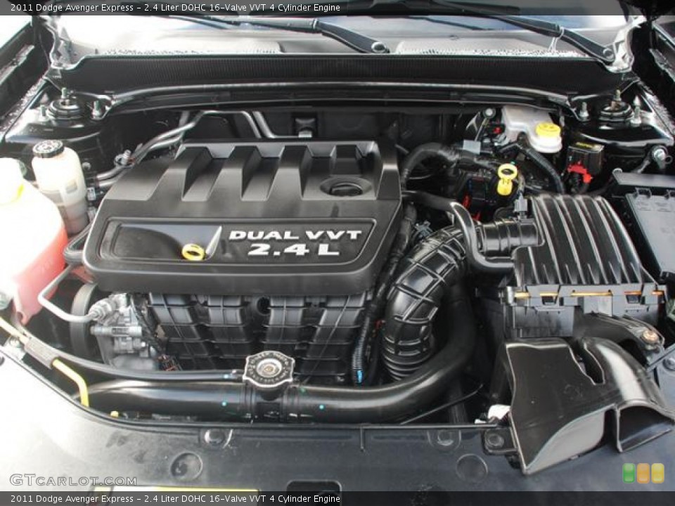 2.4 Liter DOHC 16-Valve VVT 4 Cylinder 2011 Dodge Avenger Engine