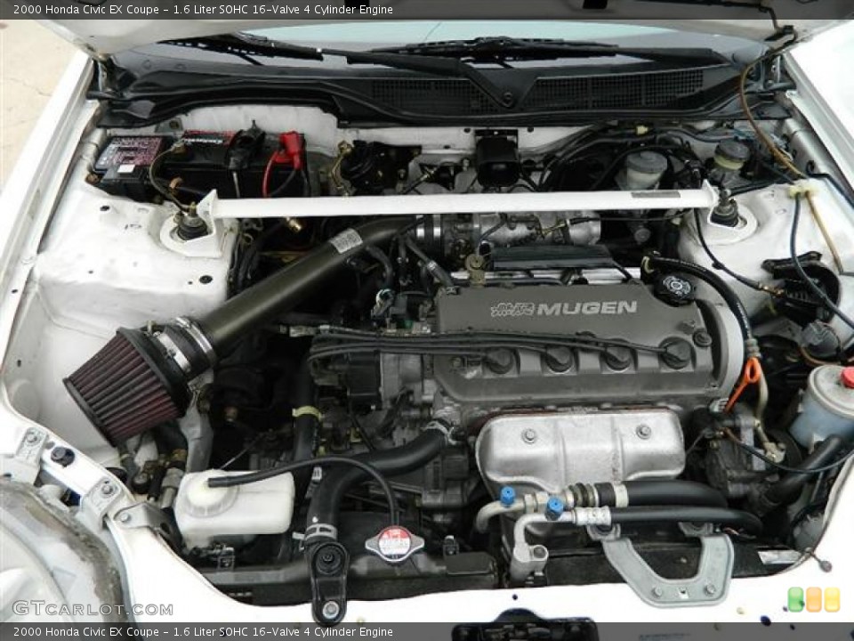 1.6 Liter SOHC 16-Valve 4 Cylinder Engine for the 2000 Honda Civic #58690171